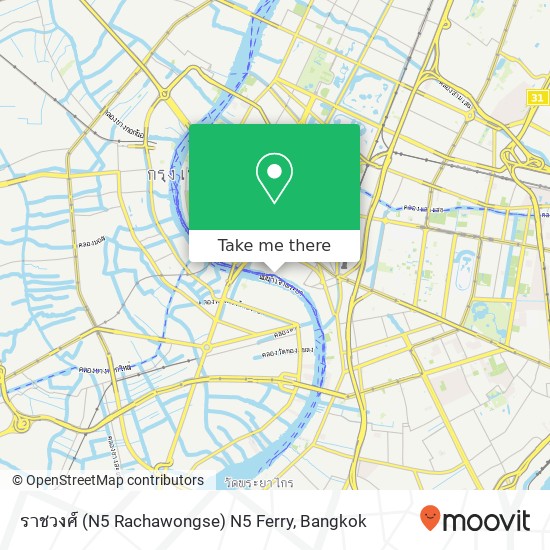 ราชวงศ์ (N5 Rachawongse) N5 Ferry map