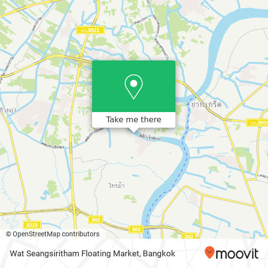 Wat Seangsiritham Floating Market map