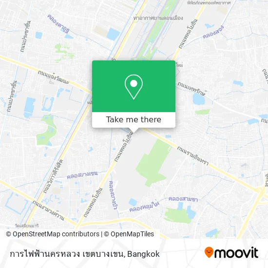 การไฟฟ้านครหลวง เขตบางเขน map