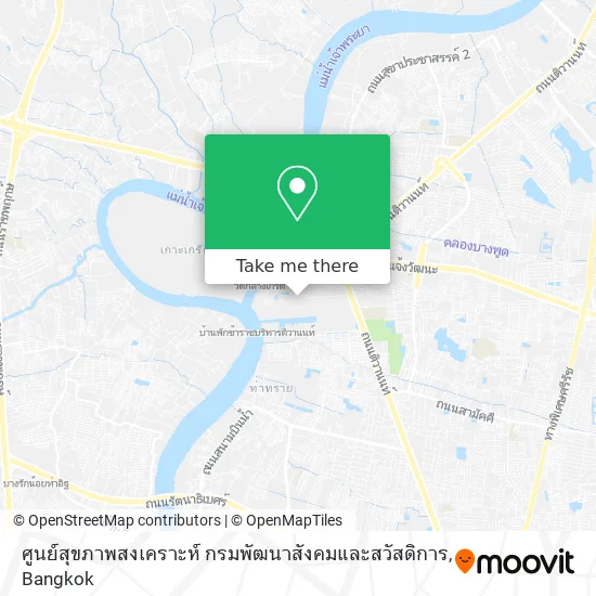 ศูนย์สุขภาพสงเคราะห์ กรมพัฒนาสังคมและสวัสดิการ map