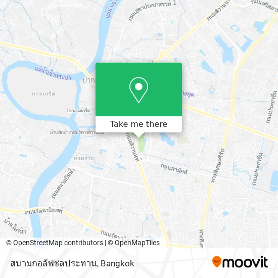 สนามกอล์ฟชลประทาน map