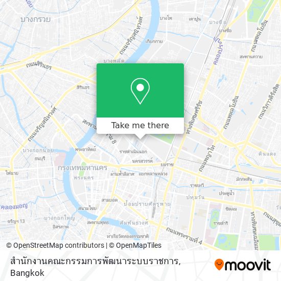 สำนักงานคณะกรรมการพัฒนาระบบราชการ map