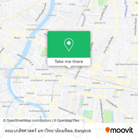 คณะเภสัชศาสตร์ มหาวิทยาลัยมหิดล map