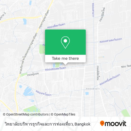 วิทยาลัยบริหารธุรกิจและการท่องเที่ยว map