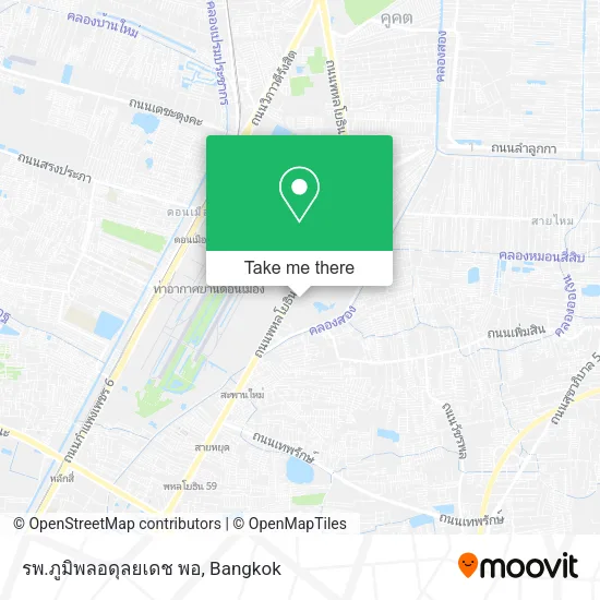 รพ.ภูมิพลอดุลยเดช พอ map