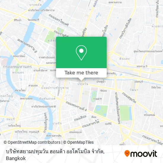 บริษัทสยามปทุมวัน ฮอนด้า ออโตโมบิล จำกัด map