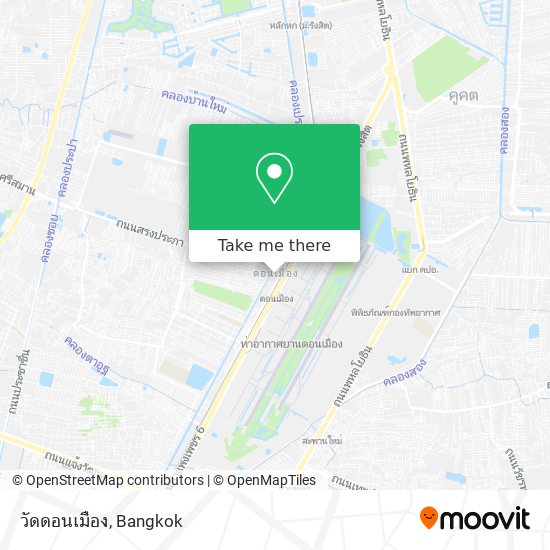 วัดดอนเมือง map