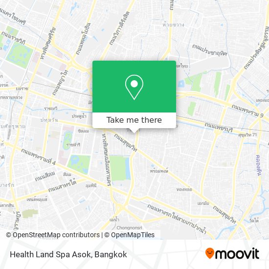 Health Land Spa Asok map