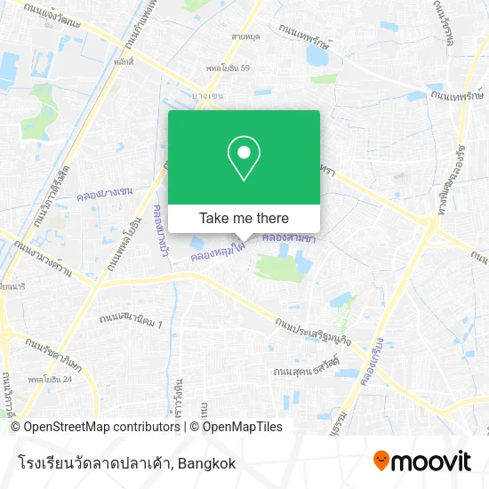 โรงเรียนวัดลาดปลาเค้า map