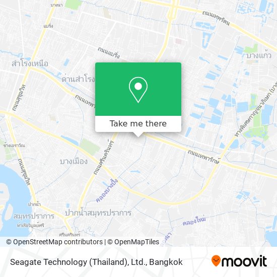 Seagate Technology (Thailand), Ltd. map