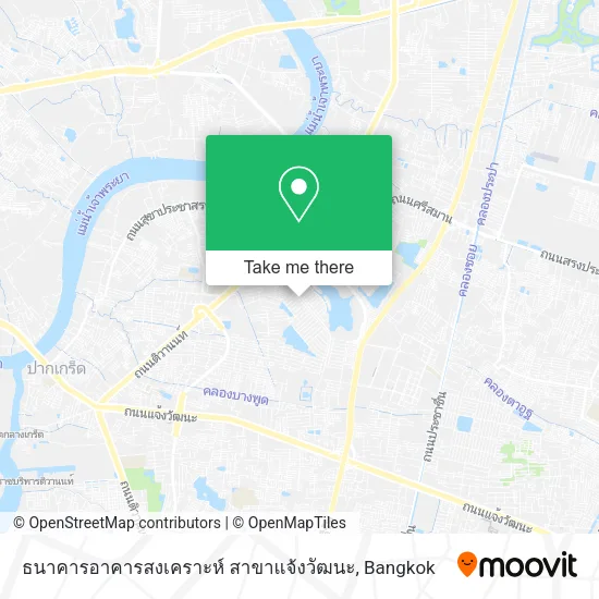 ธนาคารอาคารสงเคราะห์ สาขาแจ้งวัฒนะ map