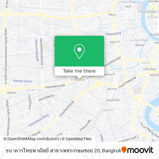 ธนาคารไทยพาณิชย์ สาขาเพชรเกษมซอย 20 map