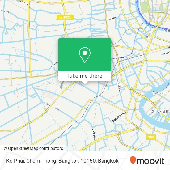 Ko Phai, Chom Thong, Bangkok 10150 map