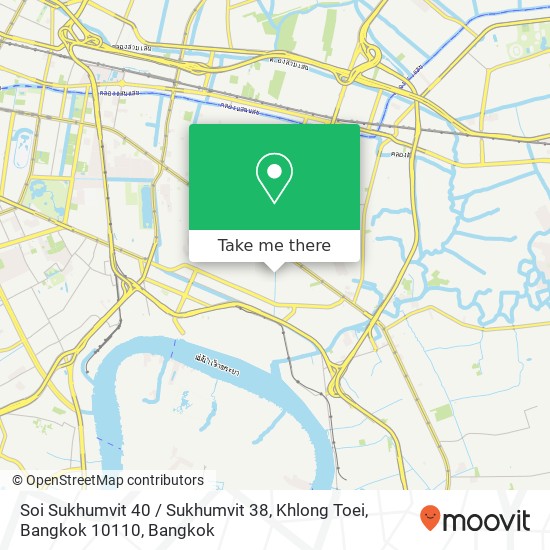 Soi Sukhumvit 40 / Sukhumvit 38, Khlong Toei, Bangkok 10110 map