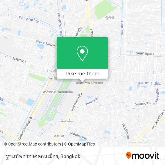 ฐานทัพอากาศดอนเมือง map