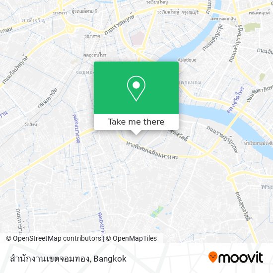 สำนักงานเขตจอมทอง map