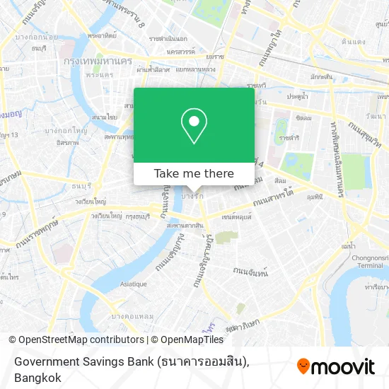 Government Savings Bank (ธนาคารออมสิน) map