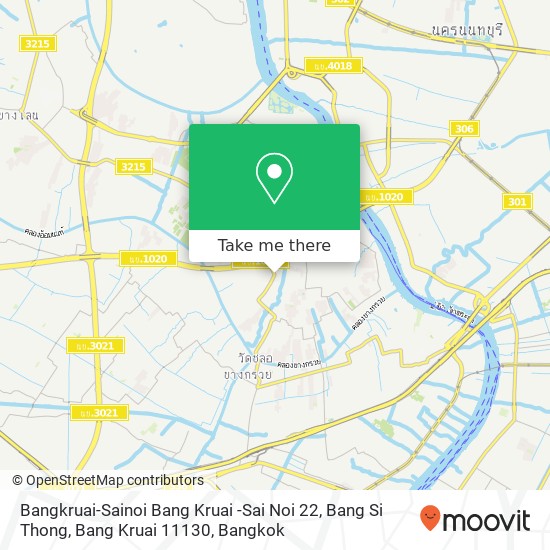 Bangkruai-Sainoi Bang Kruai -Sai Noi 22, Bang Si Thong, Bang Kruai 11130 map