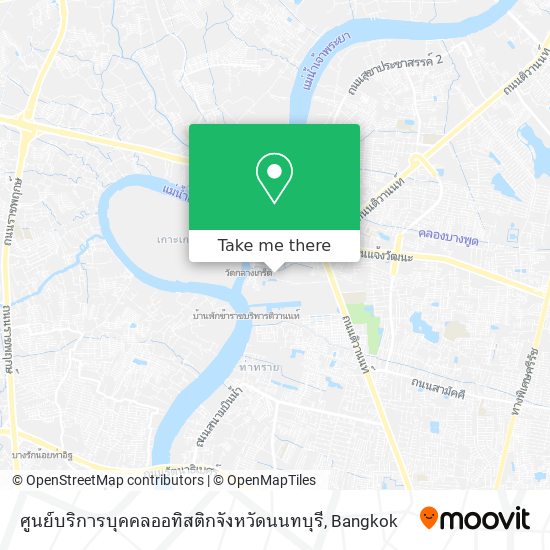 ศูนย์บริการบุคคลออทิสติกจังหวัดนนทบุรี map