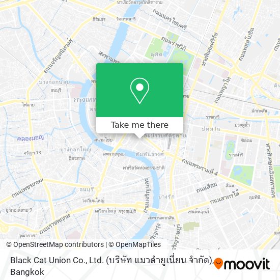 Black Cat Union Co., Ltd. (บริษัท แมวดำยูเนี่ยน จำกัด) map