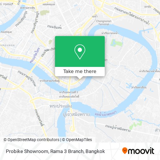 Probike Showroom, Rama 3 Branch map