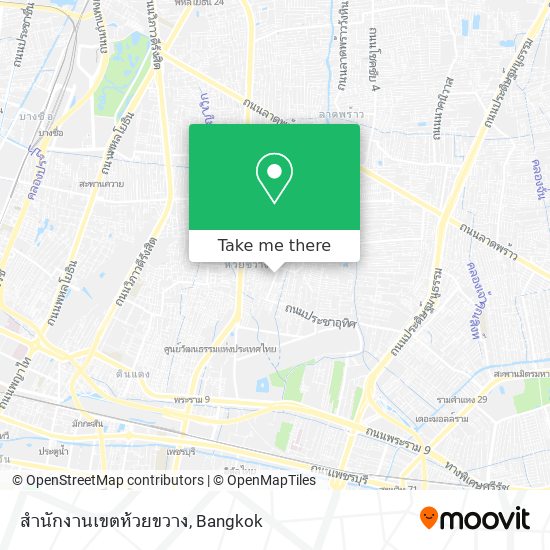 สำนักงานเขตห้วยขวาง map