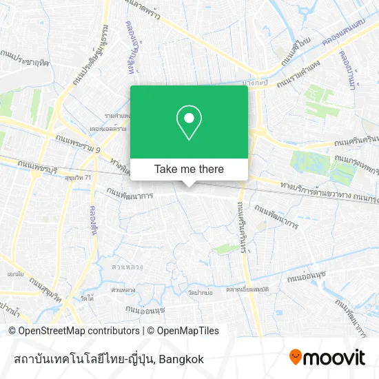สถาบันเทคโนโลยีไทย-ญี่ปุ่น map