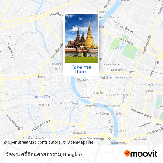 วัดพระศรีรัตนศาสดาราม map