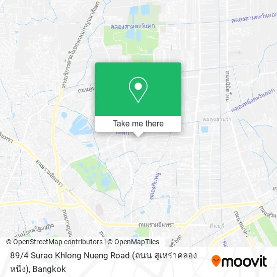 89 / 4 Surao Khlong Nueng Road (ถนน สุเหร่าคลองหนึ่ง) map