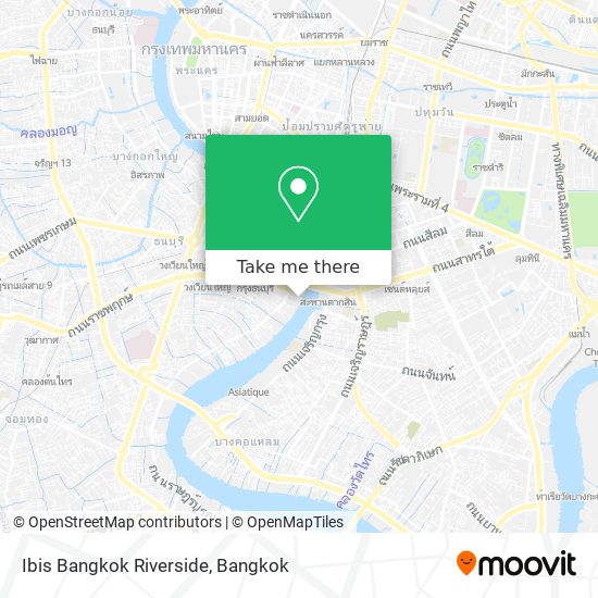 Ibis Bangkok Riverside map