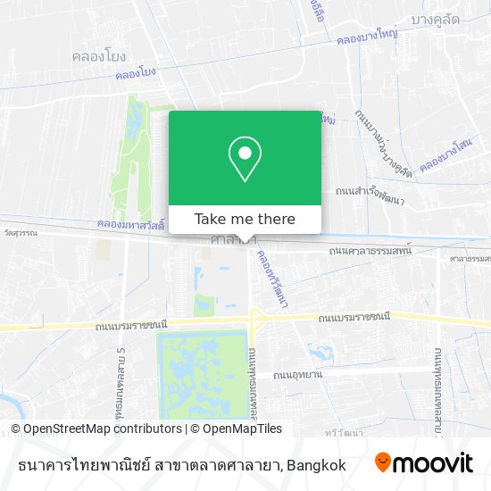 ธนาคารไทยพาณิชย์ สาขาตลาดศาลายา map