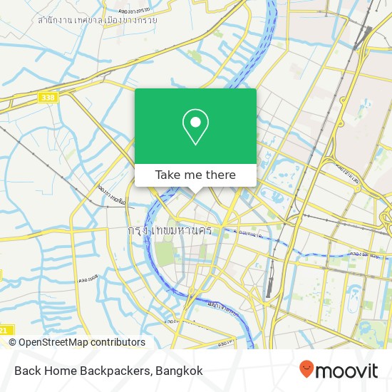Back Home Backpackers map