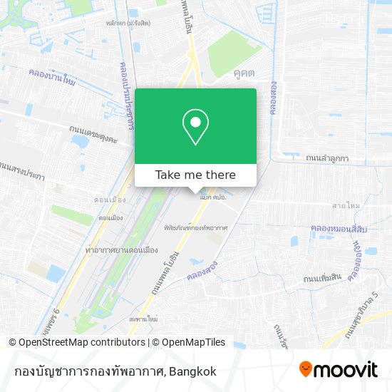 กองบัญชาการกองทัพอากาศ map