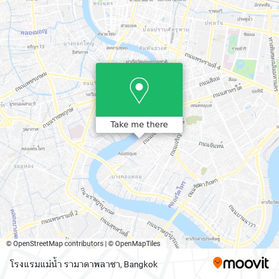 โรงแรมแม่น้ำ รามาดาพลาซา map