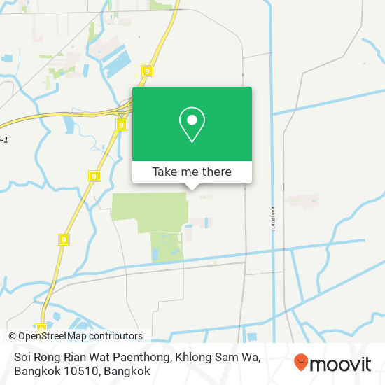 Soi Rong Rian Wat Paenthong, Khlong Sam Wa, Bangkok 10510 map