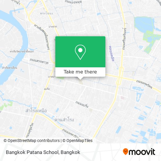 Bangkok Patana School map