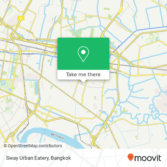 Sway Urban Eatery map