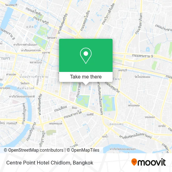 Centre Point Hotel Chidlom map