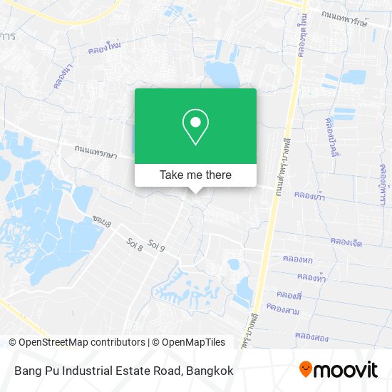 Bang Pu Industrial Estate Road map