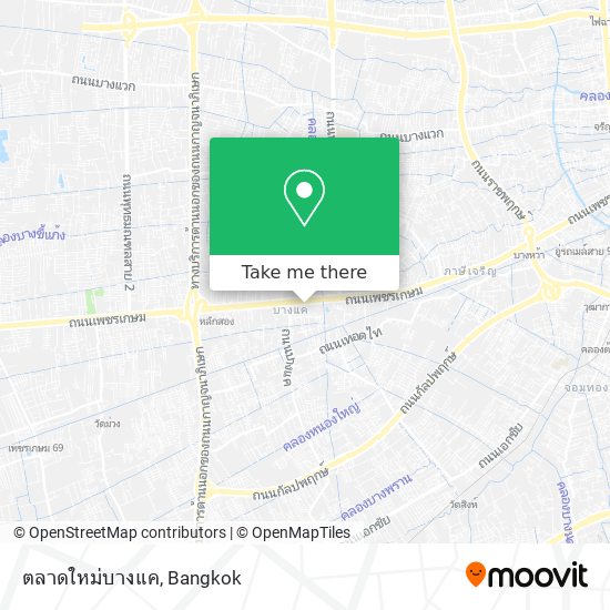 ตลาดใหม่บางแค map