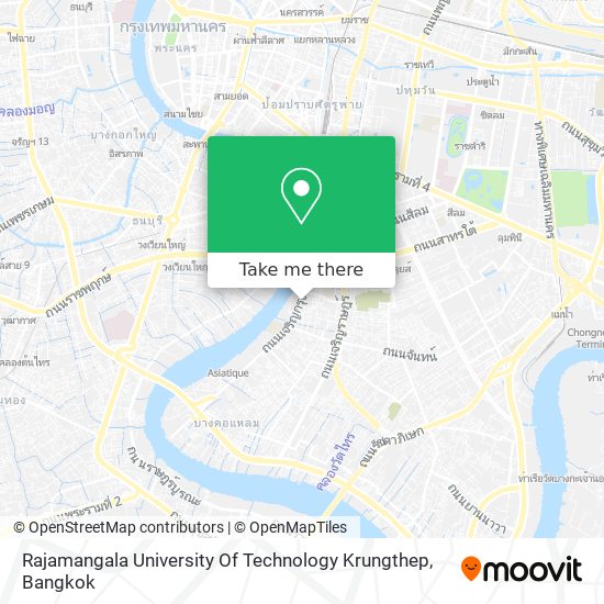 Rajamangala University Of Technology Krungthep map