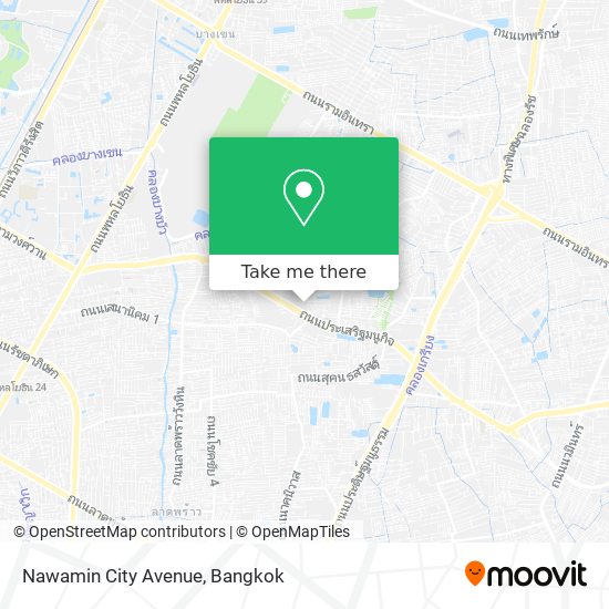 Nawamin City Avenue map