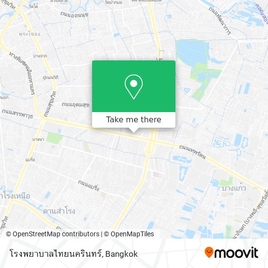 โรงพยาบาลไทยนครินทร์ map