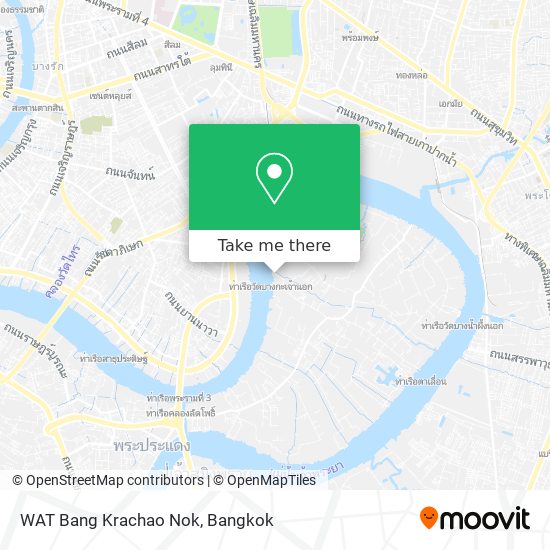 WAT Bang Krachao Nok map