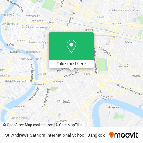 St. Andrews Sathorn International School map