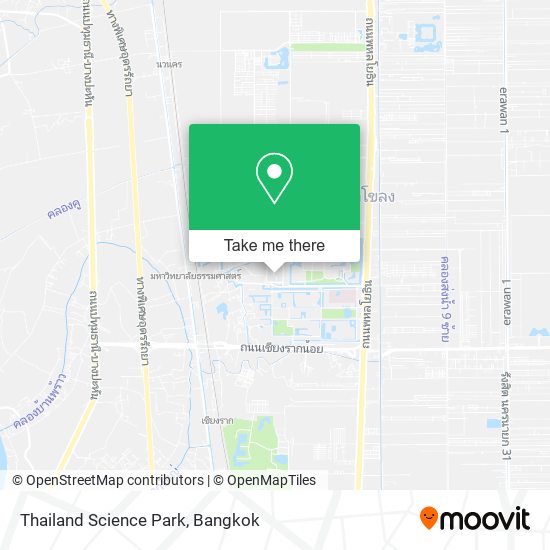 Thailand Science Park map
