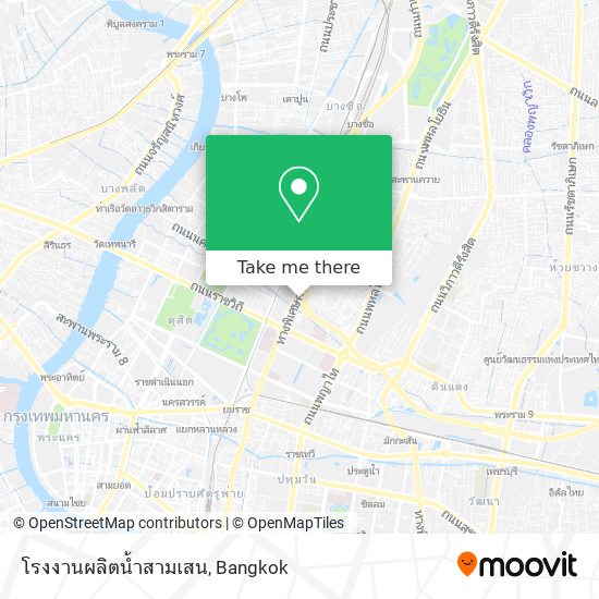 โรงงานผลิตน้ำสามเสน map