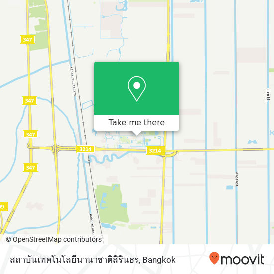 สถาบันเทคโนโลยีนานาชาติสิรินธร map