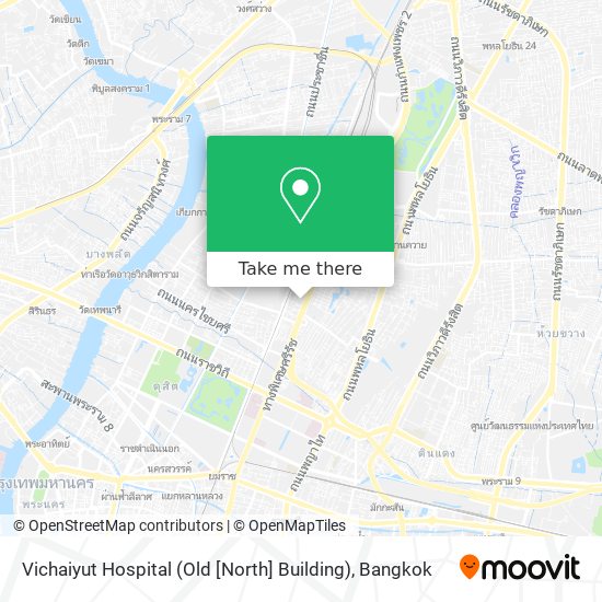 Vichaiyut Hospital (Old [North] Building) map