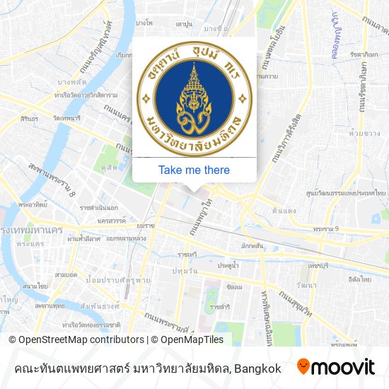 คณะทันตแพทยศาสตร์ มหาวิทยาลัยมหิดล map